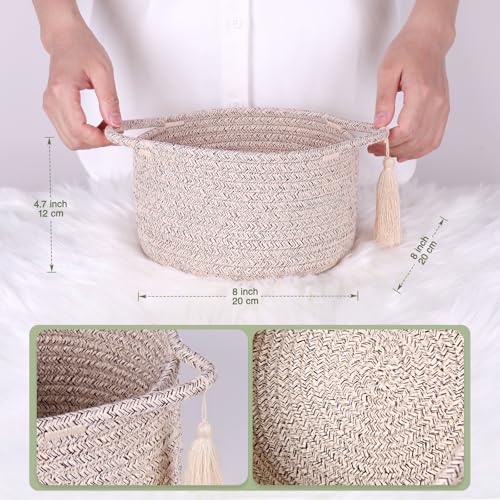 Small Gift Basket Empty to Fill, Gift Bag & Ribbon, Natural Beige - color: Warm Brown, size: 1 Pack