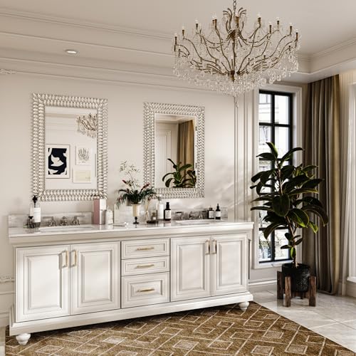 Kelly Miller 28"x40" Jeweled Luxury Rectangle Decorative Wall Mirror - size: 40"L x 28"W