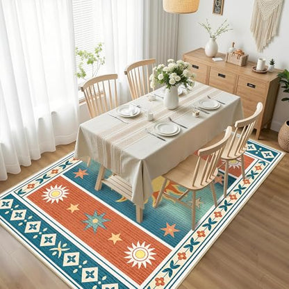 Sun Rug 3x5 for Bedroom Living Room Boho Southwestern Area Rug - color: Sun, size: 3' x 5' (Rectangular)