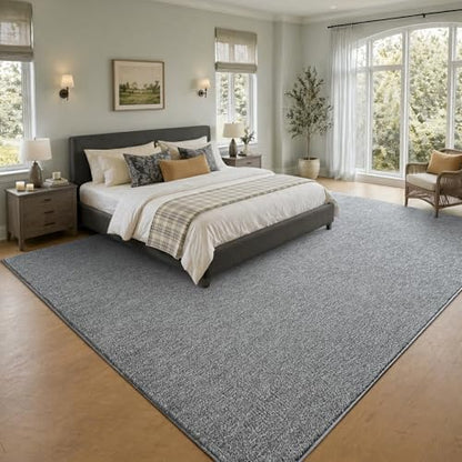 7x10 Large Grey Area Rug Washable Non-Slip Soft for Living Room Bedroom - color: 09 Grey, size: 7' x 10' (Rectangular)