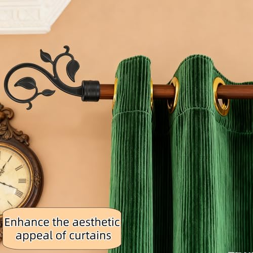 4PCS Curtain Rod Finials for 0.87inch Diameter Rods