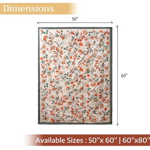 Maison d' Hermine Throw Blanket for Couch Lightweight Soft (60''X80'') - color: 011 - Dalida, size: 60"x80"