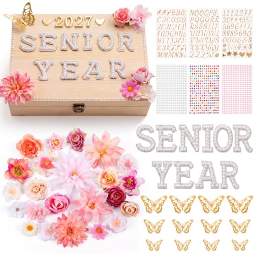 Yousoontic 2027 Senior Memory Keepsake Box and DIY Accessories,Natural - color: Natural