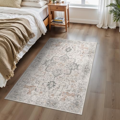 BESBLEE 3x5 Area Rug for Living Room,Washable Non Slip, Light Taupe Brown - color: Light Taupe Brown, size: 3' x 5' (Rectangular)