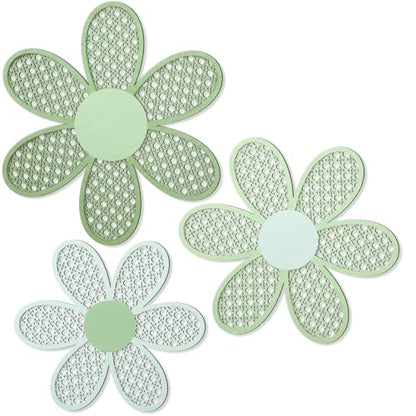 Maitys 3 Pcs Boho Daisy Flower Wall Decor Nursery Art, Gradient Sage Green - color: Gradient Sage Green