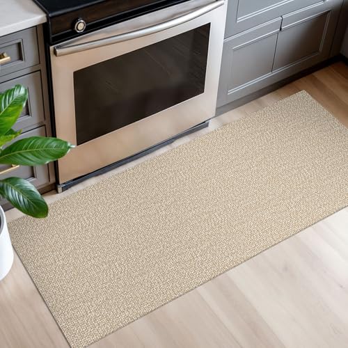 EARTHALL Washable Runner Rug, Non Slip Entry Runner, 2x5 Ft, Sand/Beige - color: Sand/Beige, size: 2' x 5' (Rectangular)