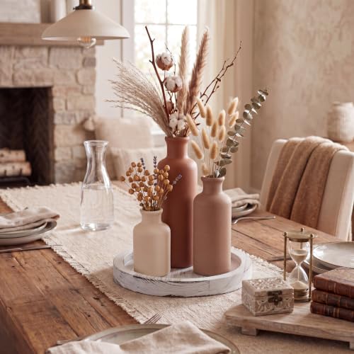 5 Pcs Coffee Table Decor Set, Brown - color: Brown