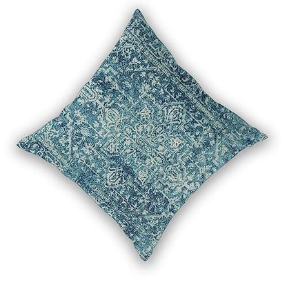 Teal Carpet Pattern Boho Pillow Covers 16x16 Set of 2 - color: Teal, size: 16" x 16" (Pack of 2)