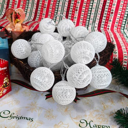 Gardeningwill 3M/10Ft 30 Warm White Ball LED Xmas Wedding Battery Operated String Fairy Light - color: Warm White