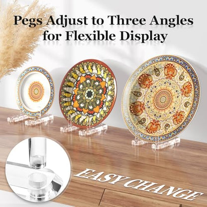 Plate Stands for Display, 2-Pack Clear Acrylic Display Easel - color: 2-Pack