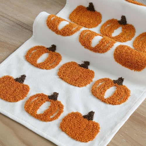 Artoid Mode 3D Chain Embroidery Soft Fall Table Runner 13x72 Inch