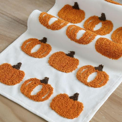 Artoid Mode 3D Chain Embroidery Soft Fall Table Runner 13x72 Inch