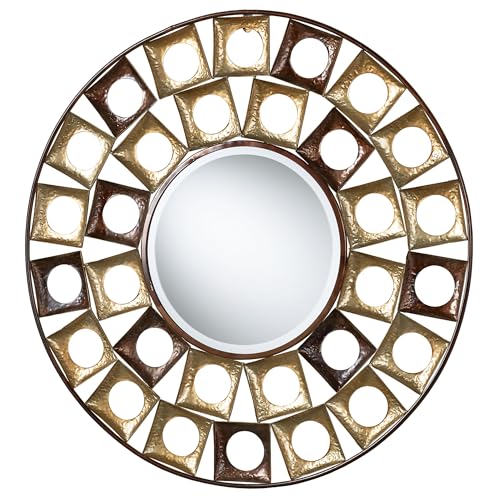 Touch of Class Giachetta Round Wall Mirror Multi Metallic