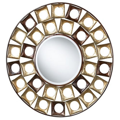 Touch of Class Giachetta Round Wall Mirror Multi Metallic
