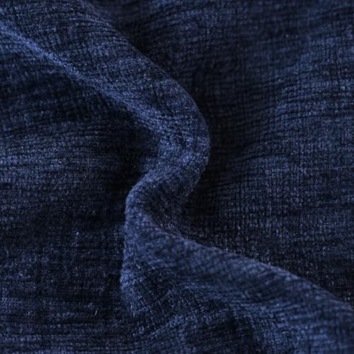 CaliTime Decorative Couch Throw Pillow Covers 16 X 16 Inches Navy Blue - color: Navy Blue, size: 16" x 16" (Pack of 2)