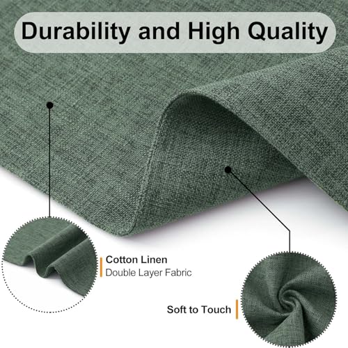 Homaxy Cloths Placemats for Dining Table Set of 6, 13" x 19", Green - color: Green, size: Placemats Set of 6