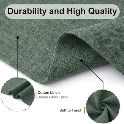 Homaxy Cloths Placemats for Dining Table Set of 6, 13" x 19", Green - color: Green, size: Placemats Set of 6