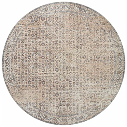Loloi Angela Rose Blake Beige/Denim 2'-0" x 3'-0" Accent Rug - color: Beige / Denim, size: 2' x 3' (Rectangular)