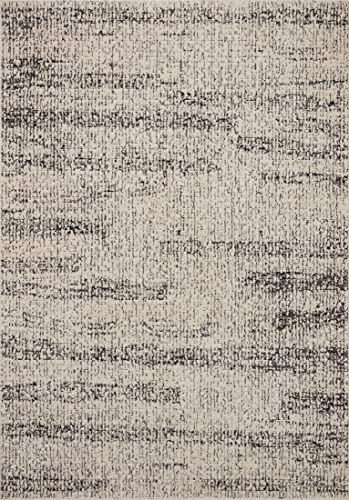 Loloi Darby Oatmeal/Charcoal 2'-7" x 4' Accent Rug - color: Oatmeal / Charcoal, size: 2'7" x 4' (Rectangular)