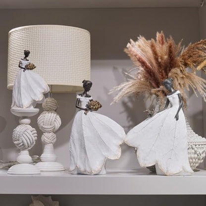 Guichifun Fairy Statue, White, 5.5 x 3.25 x 8 Inch - color: White-bird, size: Small