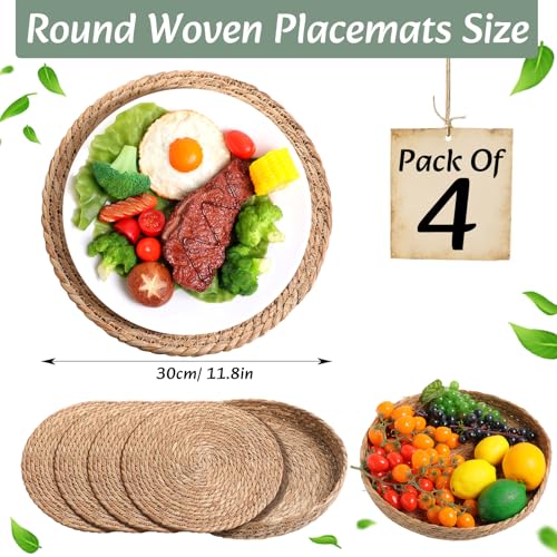 Boho Table Runner and Placemats Set, 4 Sets, Green, 12x72 - color: Green, size: 12x72"