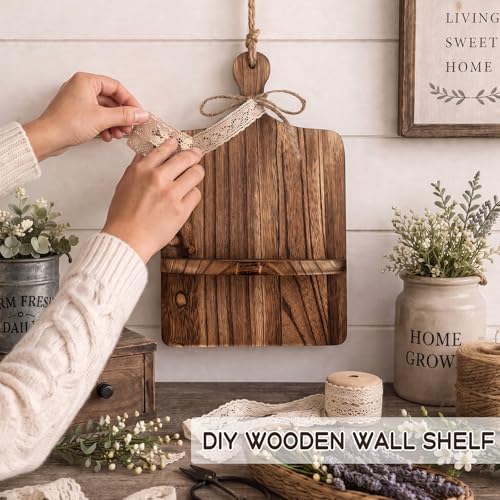 2 Pack Thanksgiving Rustic Floating Shelves Farmhouse Hanging Shelves