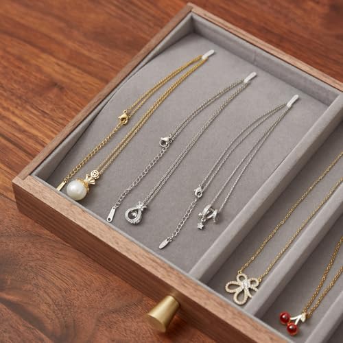 Black Walnut Jewelry Organizer, 4 Layer - size: 4 Layer