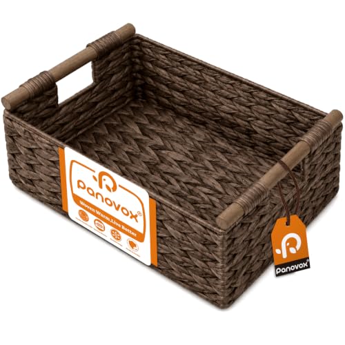Wicker Basket, Large Basket for Gift Baskets Empty, 15.4x11x6.3in - color: Brown, size: Large