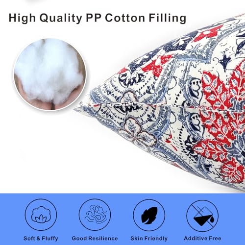 JMGBird Outdoor Throw Pillow Outdoor Patio Pillows for Couch - color: Clark Blue