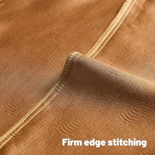 FUTEI Pack of 2 Chenille Throw Pillow Covers 26x26 Inch,Bronze - color: Bronze, size: 26" x 26" (Pack of 2)