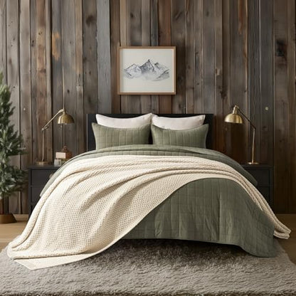 EVERGRACEHOME Chunky Chenille Knit Throw Blanket, 90 x 90, Beige - color: Beige, size: 90" X 90"