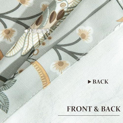 Leeva Floral Kitchen Valance, Linen Textured, 60 x 18, Rod Pocket, 1 Panel - color: *M11, size: 60"W x 18"L (Pack of 1)