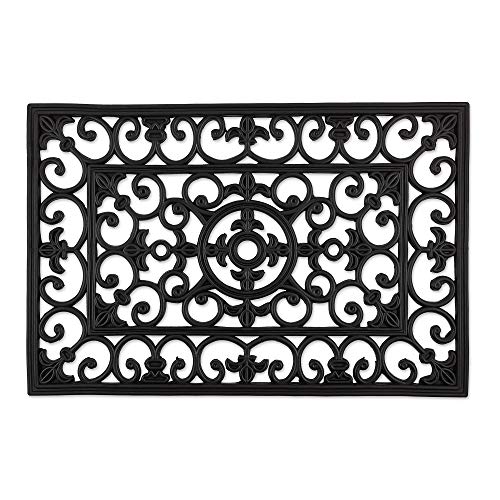 DII High Traffic All-Weather Rubber Doormat, 18x30, Natural Wrought Iron - color: Natural Wrought Iron, size: 1'6" x 2'6" (Rectangular)