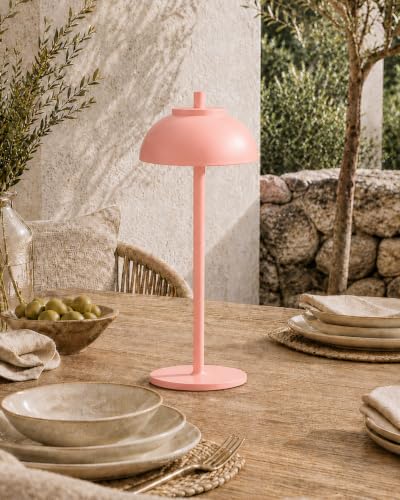 Pink Cordless Table Lamps, Rechargeable LED Touch Lamp, 2 Pack - color: Pink