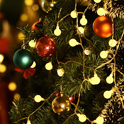 200Led Globe String Lights, Plug in 8 Modes with Remote Control, 75FT - size: 75FT