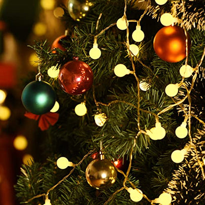200Led Globe String Lights, Plug in 8 Modes with Remote Control, 75FT - size: 75FT