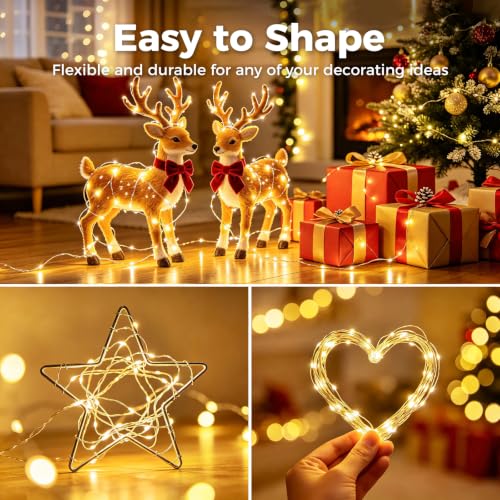 btfarm 30 Pack Fairy Lights Battery Operated Twinkle Lights with 3 Modes - color: Warm White, size: 30 Pack