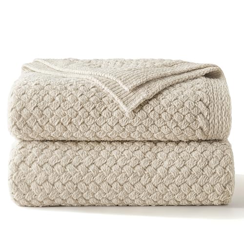 Whale Flotilla Summer Chunky Chenille Knit Throw Blanket for Couch Bed Sofa - color: Camel, size: Throw(50x60 Inch)