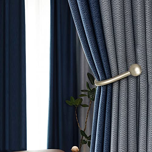 Curtain Holdback, 2 Pcs Wall Mounted Drapery Tiebacks with Screws, Silver - color: 2 Pcs, Silver