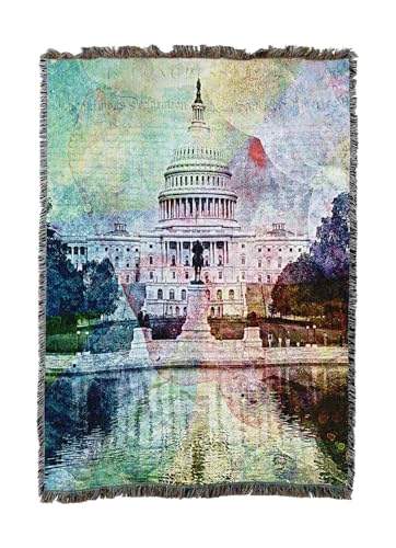 Pure Country Weavers The State Blanket - Gift America 250th Anniversary Tapestry Throw Woven from Cotton - Made in The USA (60x80) - color: The State, size: 50x60
