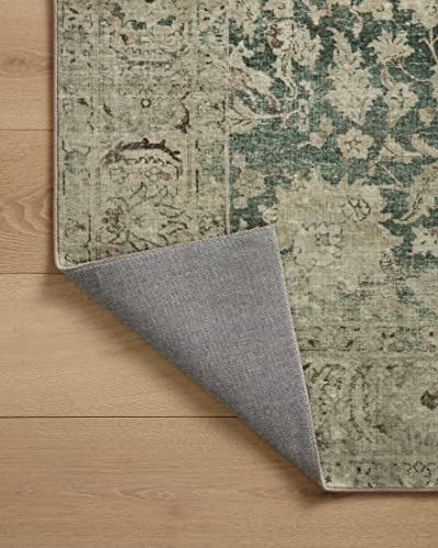 Loloi Magnolia Home Sinclair Jade/Sand 2'-3" x 3'-9" Accent Rug - color: Jade / Sand, size: 2'3" x 3'9" (Rectangular)