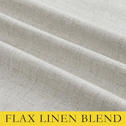 NICETOWN 100% Blackout Cafe Curtains 48 inches Long 2 PCs, Alabaster Gray - color: Alabaster Gray, size: 52"W x 48"L (Pack of 2)