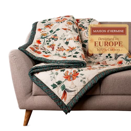 Maison d' Hermine Throw Blanket for Couch Lightweight Soft (50''X60'') - color: 011 - Dalida, size: 50"x60"