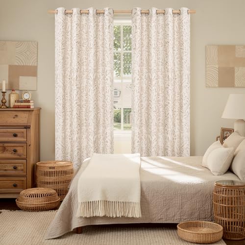 BGment Oatmeal Linen Curtains 72 Inch Length for Living Room 2 Panels - color: Oatmeal, size: 52"W x 72"L (Pack of 2)