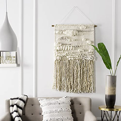 Safavieh Home Collection Sedona Cream Woven Wall Art, - color: Cream, size: 24"L x 24"W