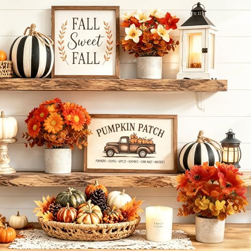 3 Pack Fall Decor for Thanksgiving Autumn Home Fireplace Holiday Decor