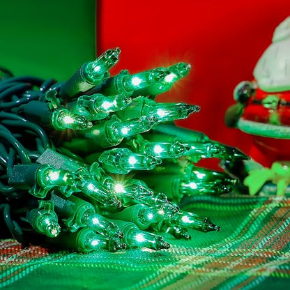 Green St.Patrick's Day Mini String Lights,13FT 50 Count Green Wire - color: Green (Green Wire), size: 50 count