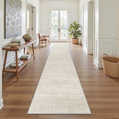 Valenrug 2x10 Runner Rug Non Slip, Washable Rug Runners for Hallways, Beige - color: 01-beige, size: 2' x 10' (Runner)