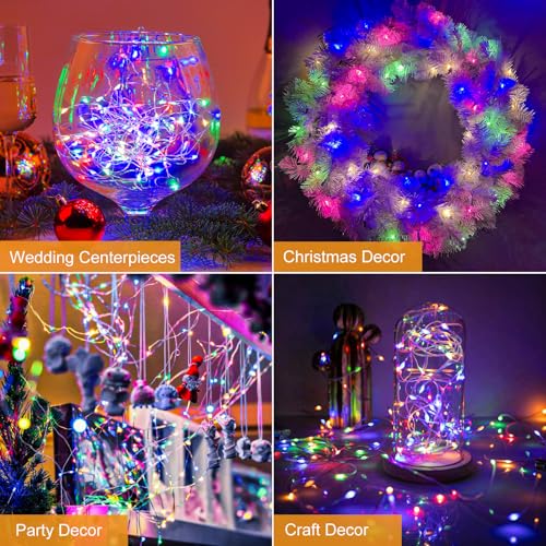 btfarm 6 Pack Fairy Lights Battery Operated Twinkle Lights with 3 Modes - color: Multicolor, size: 6 Pack
