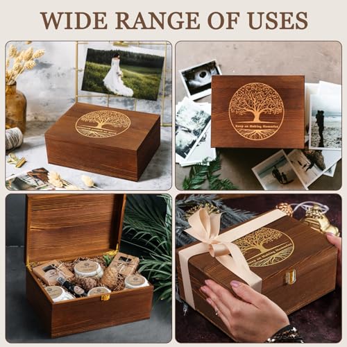 Wooden Keepsake Box Large Tree of Life - Decorative Memory Boxes